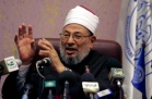 Egyptian-born cleric Sheikh Yussef al-Qaradawi talks during a news conference in Algiers